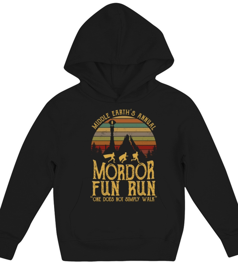 Mordor Fun Run Kids Hoodie