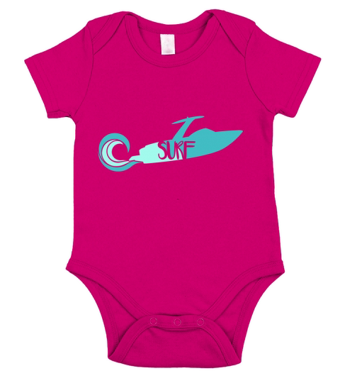 Wake Surf Short Sleeve Baby One-Piece