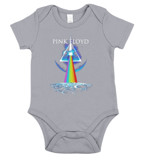 Pink Floyd Dark Side of the Moon Licensed T Shirt Short Sleeve Baby One-Piece