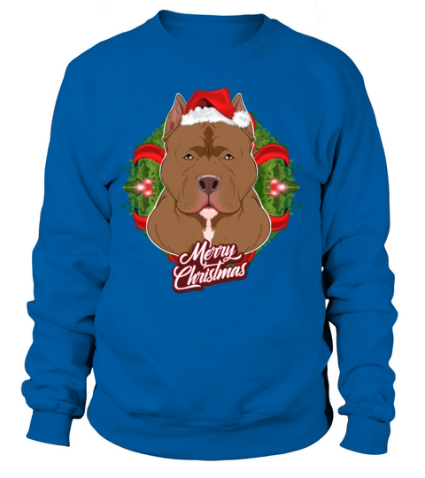 Pitbull Lover I Merry Christmas Pitbull Women's Sweatshirt