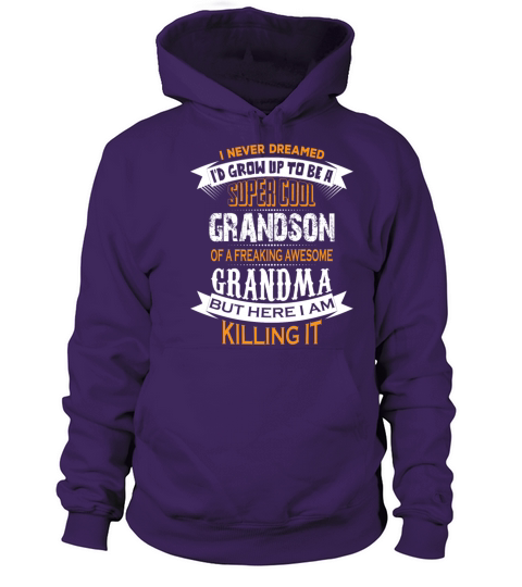 Super Cool Grandson Of A Freaking Awesome Grandma Women's Hoodie
