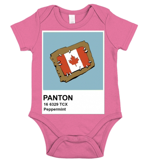 Canada Flag Instax Short Sleeve Baby One-Piece