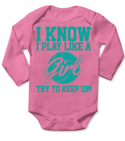 Volleyball Long Sleeve Baby One-Piece