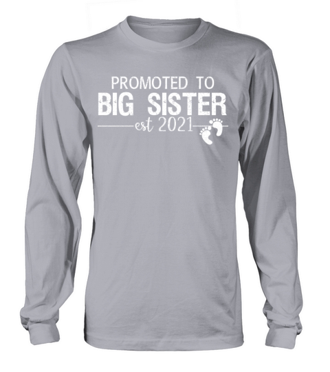 promoted to big sister est 2021 Women's Long Sleeve