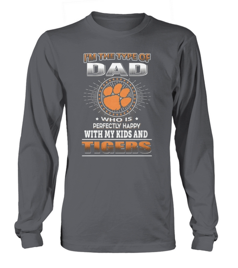 NCAA-CLEMSON 152 DAD LOVES KIDS Long sleeved Unisex