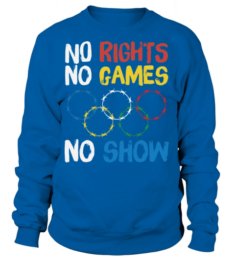 No Rights No Games No Show Boycott Winter 2022 Women's Sweatshirt