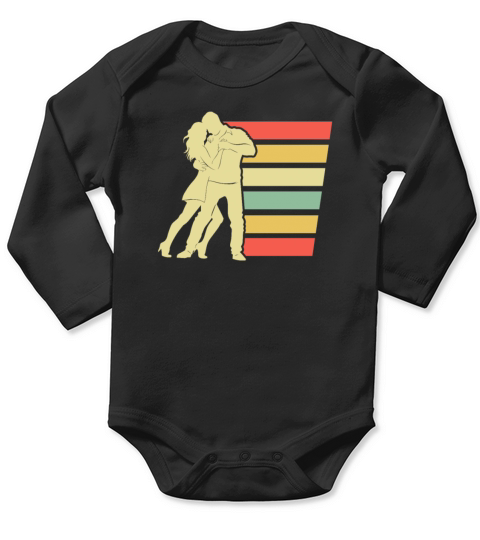Retro Dance Dancer Vintage Dancing Long Sleeve Baby One-Piece