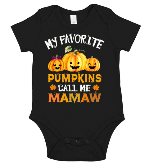 My Favorite Pumpkins Call Me Nonna Funny Halloween Short Sleeve Baby One-Piece