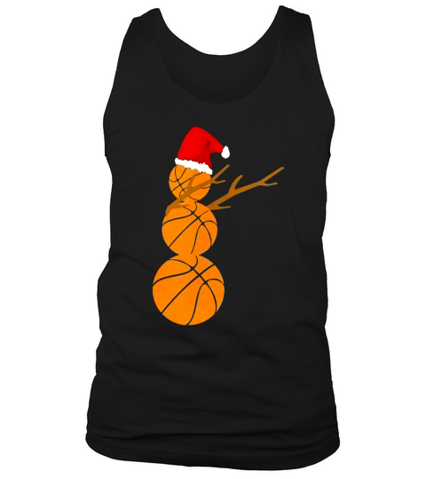 Basketball Snowman Dabbing Funny Christmas Shirt Dab Xmas copy Tank Top Unisex