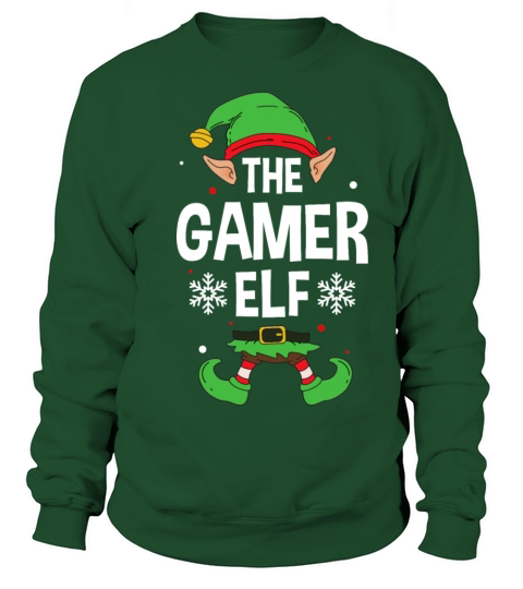 The Gamer Elf Party Family Group Matching Gaming Women's Sweatshirt