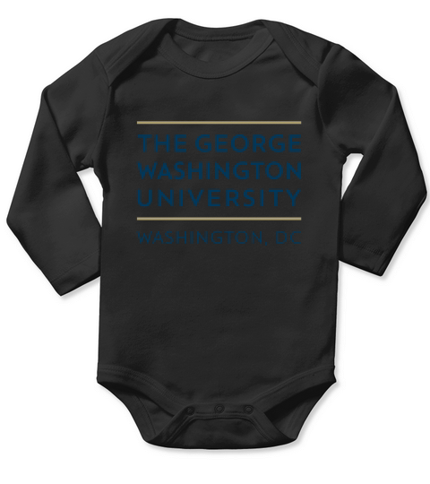 Simple Logo George Washington University 2020 Long Sleeve Baby One-Piece