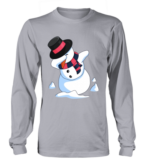 Dabbing Snowman Men's Long Sleeve
