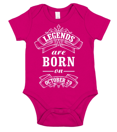 Legends are born on October 29 Short Sleeve Baby One-Piece