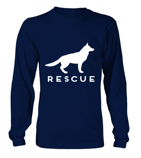 German Shepherd Rescue T-Shirt Adopt Shelter Dog Long sleeved Unisex
