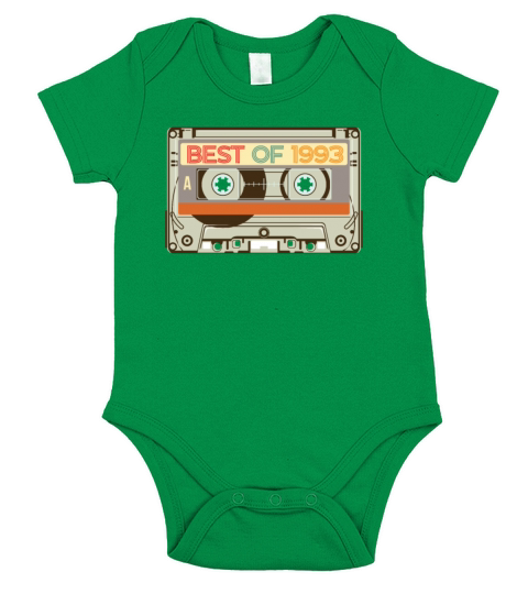 Vintage Cassette Tape Birthday Gifts Retro Born Short Sleeve Baby One-Piece