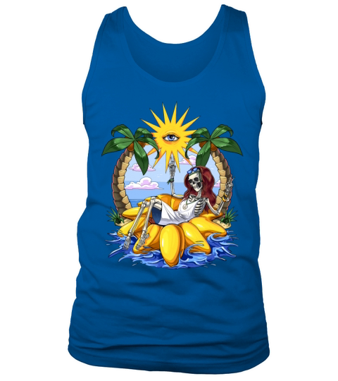 Hippie Skeleton Vacation Men's Tank Top