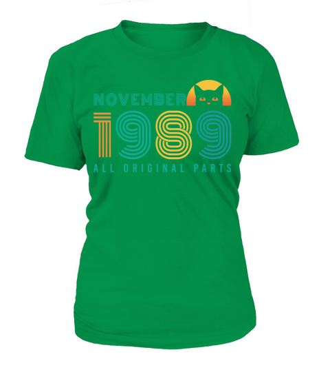 Born November 1989 Cat Vintage Women's T-Shirt
