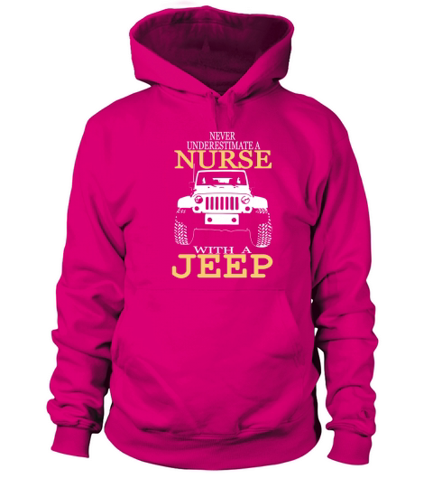 Nurse with a jeep Men's Hoodie