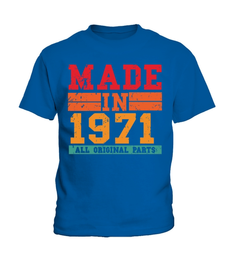 1971 Birthday Vintage Saying Kids T-Shirt