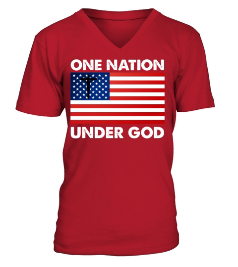 ONE NATION UNDER GOD Patriot Day - American God Men's V-Neck T-shirt