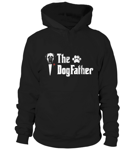 Mens The Dogfather English Mastiff Dog Dad Tshirt Fathers Day G Hoodie Unisex