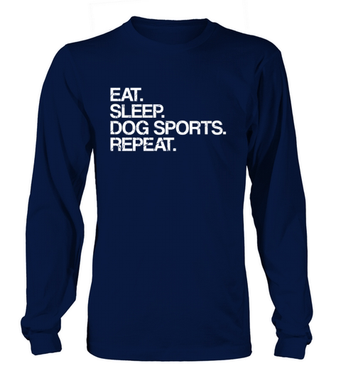 Eat Sleep Dog Sports Repeat Women's Long Sleeve