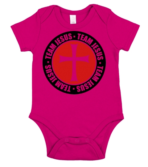 religion circle stamp round team church symbol cro Short Sleeve Baby One-Piece