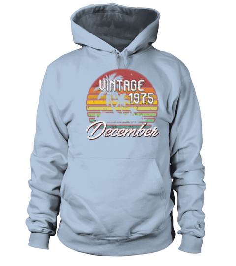 43th Birthday Gifts Retro Vintage December 1975 Women's Hoodie
