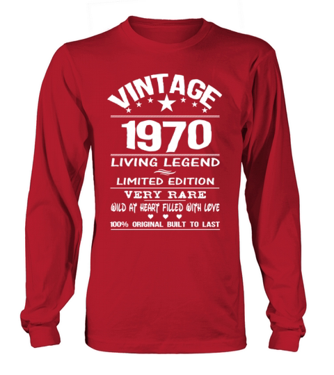 VINTAGE 1970 Men's Long Sleeve