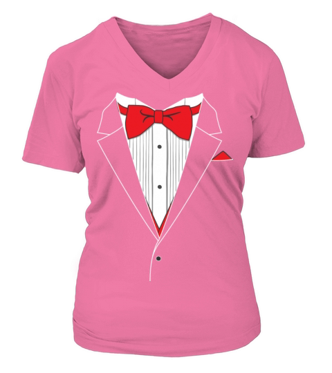 Funny Tuxedo Shirt Women's V-Neck T-shirt