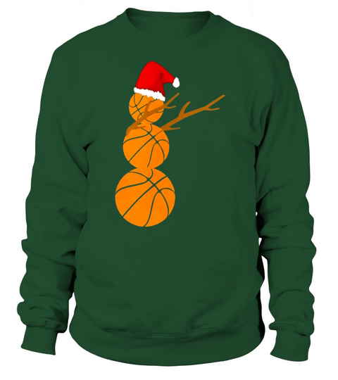 Basketball Snowman Dabbing Funny Christmas Shirt Dab Xmas copy Sweatshirt Unisex