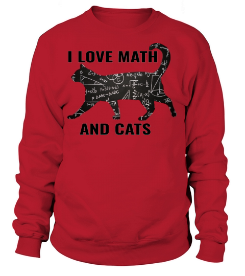 I love math and cats Women's Sweatshirt