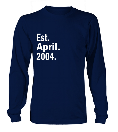 Est April 2004 Women's Long Sleeve