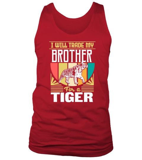 Tiger Jungle predatory cat gift idea Men's Tank Top