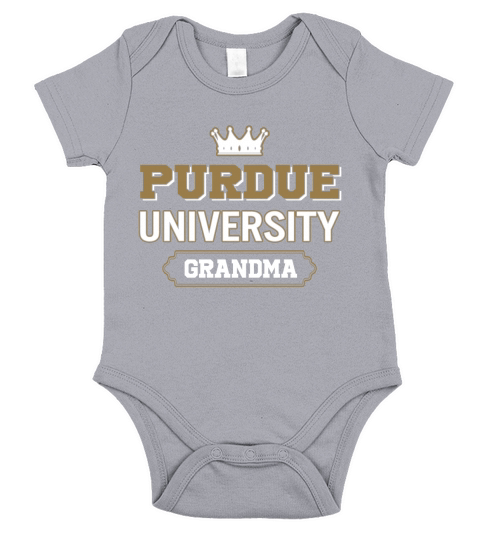 Purdue University Grandma Great Gift For Grandparents Short Sleeve Baby One-Piece