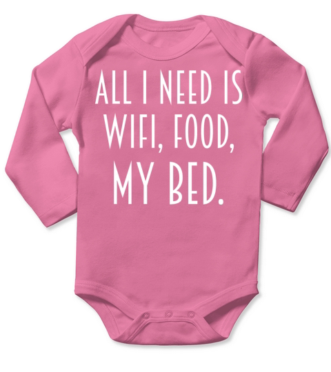 Wifi Food Bed for Gamer Long Sleeve Baby One-Piece