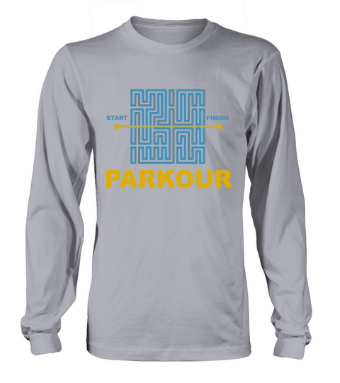 Parkour pour Homme Free Running Start Finish TShirt XL Noir Long sleeved Unisex