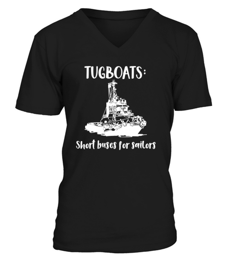 Tugboats Short Buses for Sailors V-Neck T-shirt