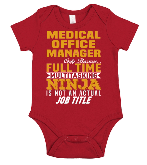 Medical Office Manager Short Sleeve Baby One-Piece