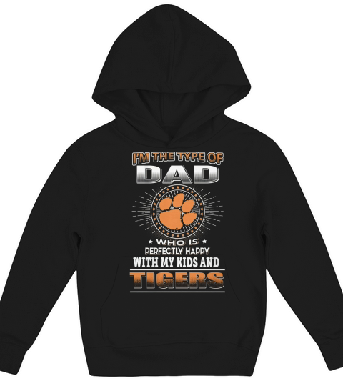 NCAA-CLEMSON 152 DAD LOVES KIDS Kids Hoodie