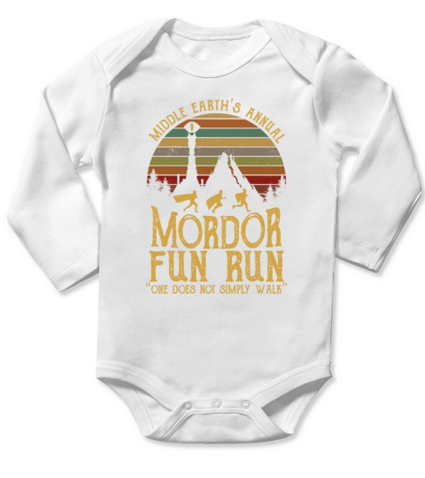Mordor Fun Run Long Sleeve Baby One-Piece