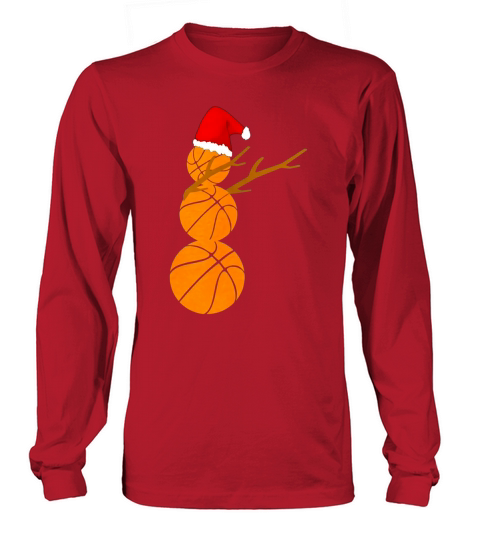Basketball Snowman Dabbing Funny Christmas Shirt Dab Xmas copy Long sleeved Unisex