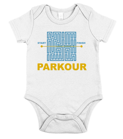 Parkour pour Homme Free Running Start Finish TShirt XL Noir Short Sleeve Baby One-Piece