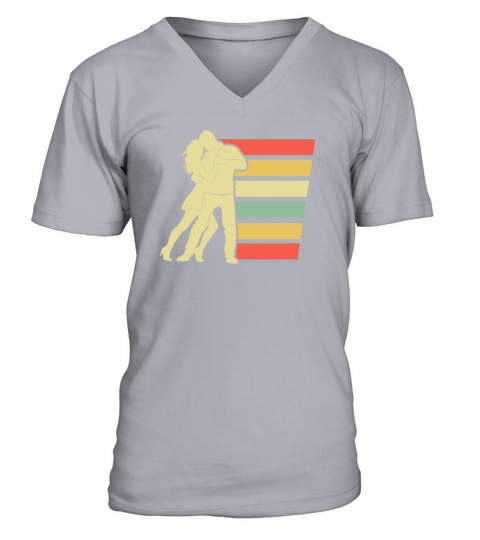 Retro Dance Dancer Vintage Dancing Men's V-Neck T-shirt