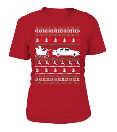 Car Santa Claus Ugly Christmas Sweater Xmas Gifts Women's T-Shirt