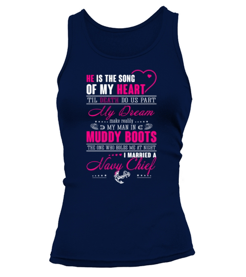 navy chief he is the song of my heart Tank top Woman