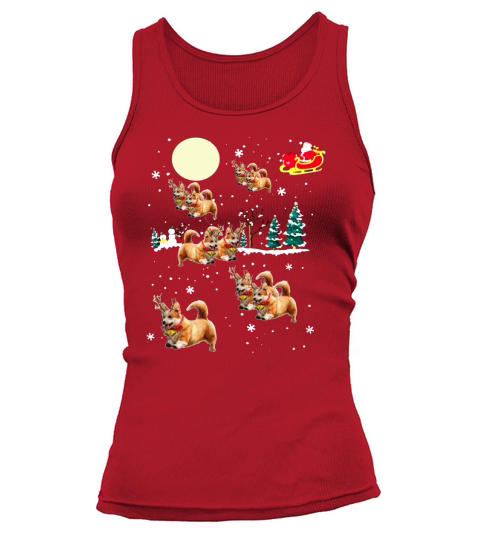 Corgi Christmas Tank top Woman