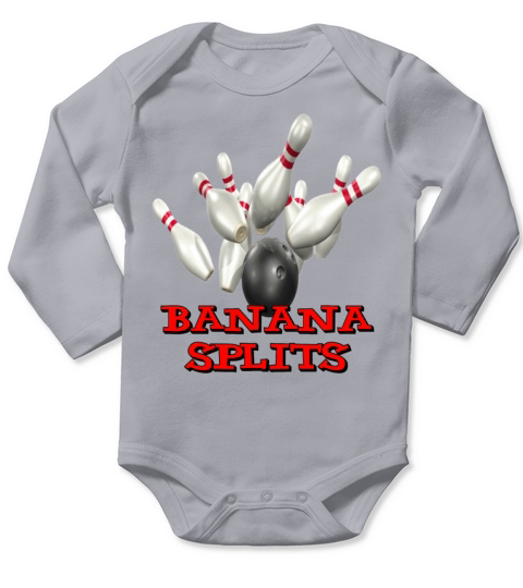 Bowling Team Banana Splits Long Sleeve Baby One-Piece
