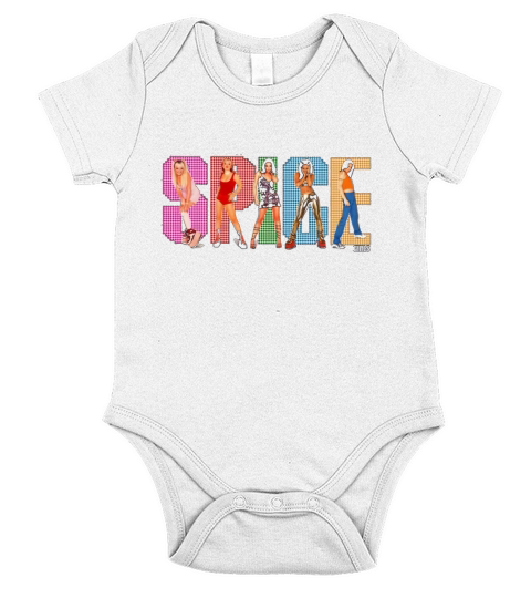 Spice girls best moment square shirt Short Sleeve Baby One-Piece