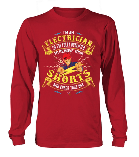 Electrician Electricity Electronics Electric Gift Men's Long Sleeve
